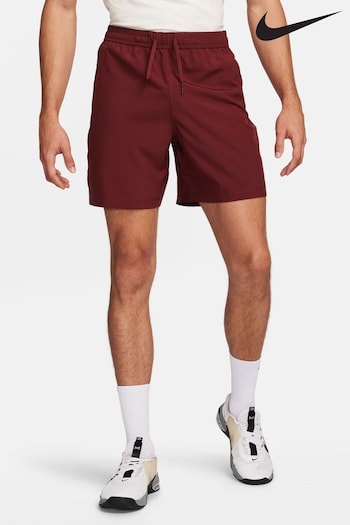 Nike Red Dri-FIT Form 7 Inch Unlined Training Shorts (436290) | £38