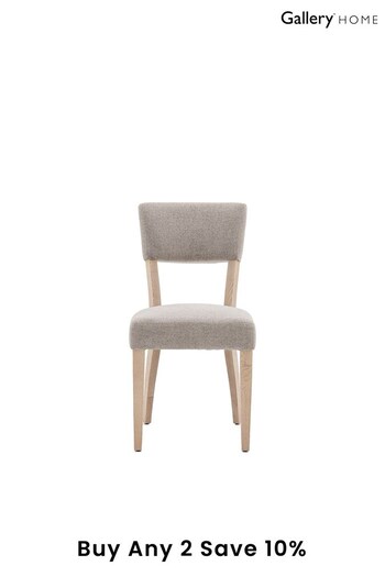 Gallery Home Natural Leroy Upholstered Dining Chair Set of 2 (436640) | £385