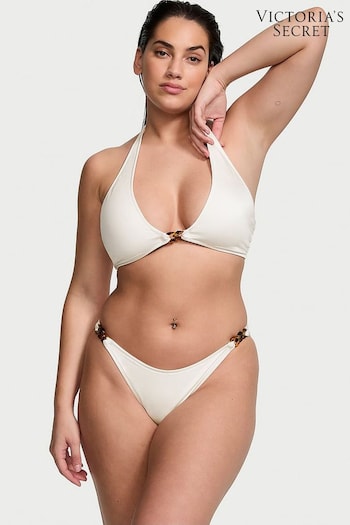 Victoria's Secret Coconut White Cheeky Swim Chain Bikini Bottom (436671) | £29
