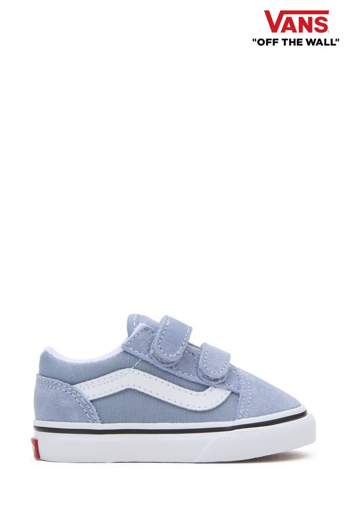 Vans for girls blue on sale