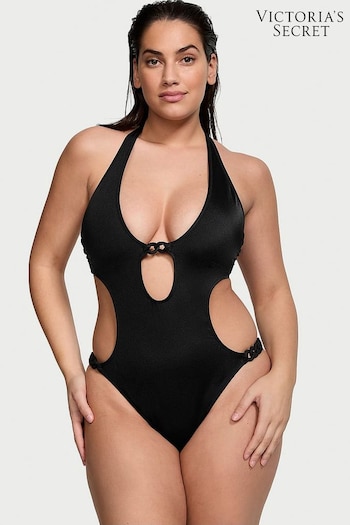 Victoria's Secret Black Cut Out Chain Swimsuit (437128) | £59
