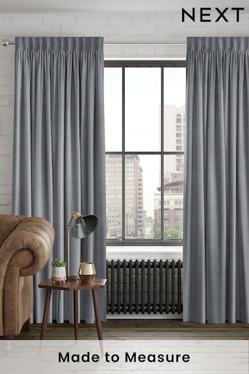 Graphite Grey Craven Made To Measure Curtains (437184) | £100