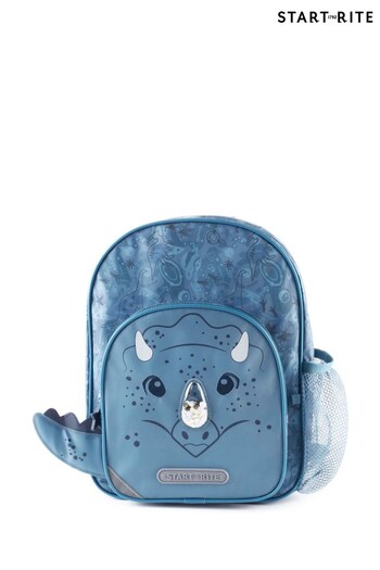 Start Rite Blue Dinosaur Backpack With Water Bottle Holder (437337) | £25