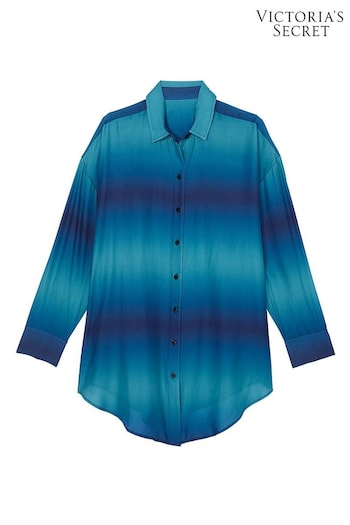 Victoria's Secret Blue Ombre Rayon Boyfriend Dress (437427) | £49