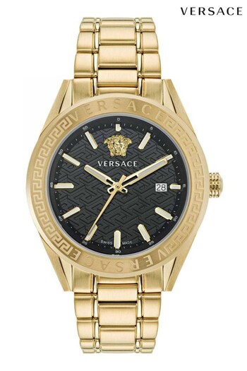 Versace Gents Gold Tone V-Code Watch (437442) | £910