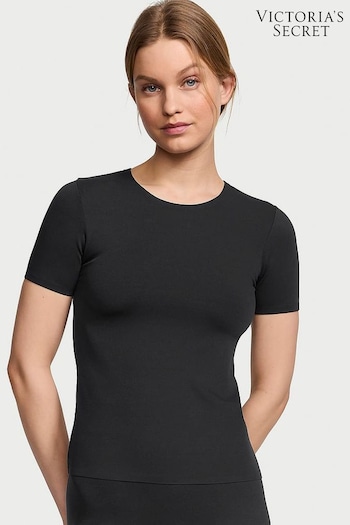 Victoria's Secret Pure Black VS Elevate T-Shirt (437552) | £35