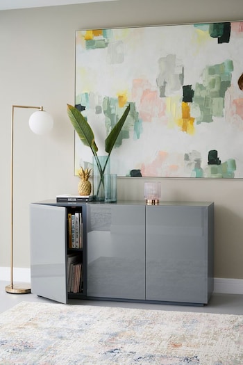 Grey Sloane Glass Collection Luxe Large Sideboard (437640) | £699