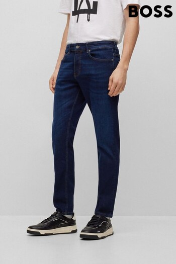 BOSS Blue Slim-Fit Jeans In Super-Stretch Denim (437882) | £119