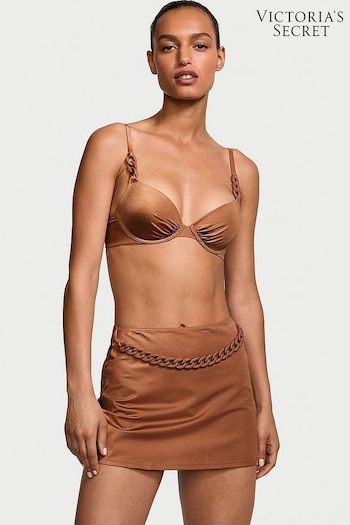 Victoria's Secret Caramel Brown Swim Chain Mini Skirt (437915) | £35