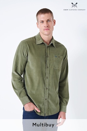 Crew Clothing Company Green Cotton Classic Shirt (438278) | £65