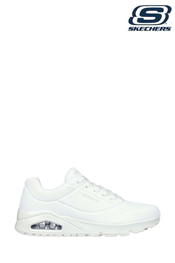 Skechers Lux White Uno Stand On Air Trainers (438354) | £79