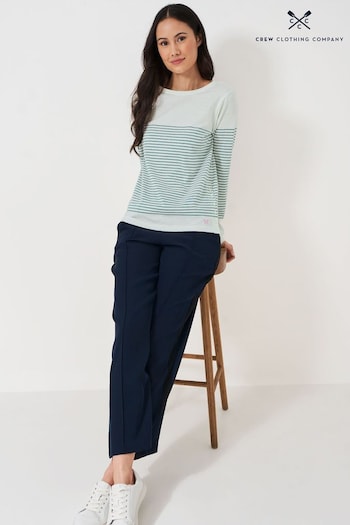 Crew Clothing Company Cassandra Stripe Button Top (438426) | £39