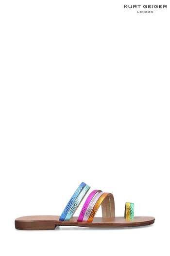 Kurt Geiger London Pink Delilah Rainbow Sandals (438654) | £99