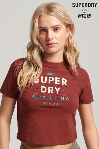 Superdry Red Code Graphic Embroidered Tiny T-Shirt (438674) | £27