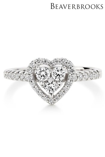 Beaverbrooks 9ct Diamond Heart Ring (438682) | £1,250
