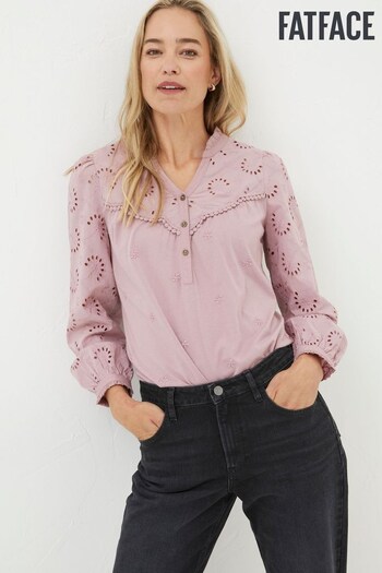 FatFace Pink Kerry Broderie Blouse (438856) | £46