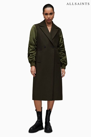 AllSaints Green Paulah Coat (438871) | £379