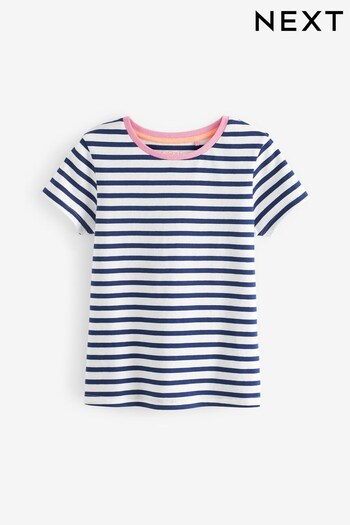 Navy/White Stripe T-Shirt (3-16yrs) (439165) | £4.50 - £7.50