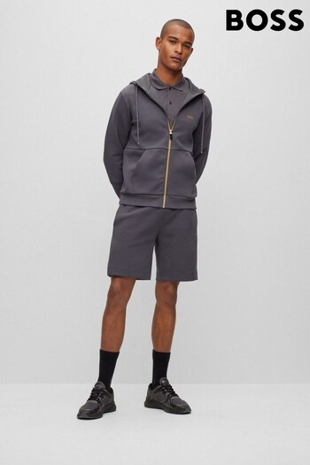 BOSS Grey Headlo Curved Joggers Shorts (439255) | £119