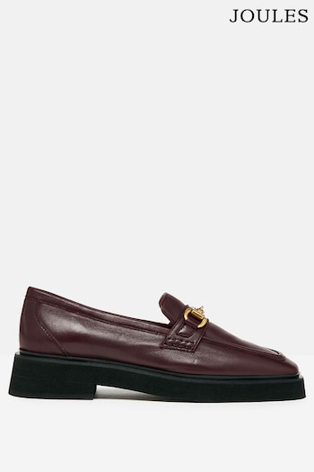 Joules Marnie Burgundy Red Chunky Loafers (439338) | £69.95