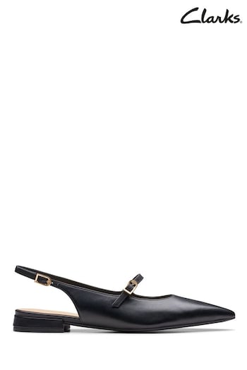 Clarks Black Leather Sensa 15 Shine Shoes (439438) | £80
