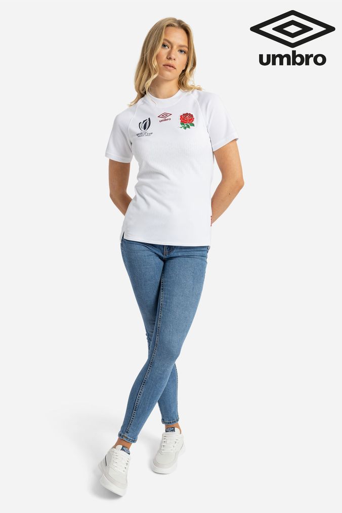 Umbro White England World Cup Womens Home Rugby Shirt (439741) | £80