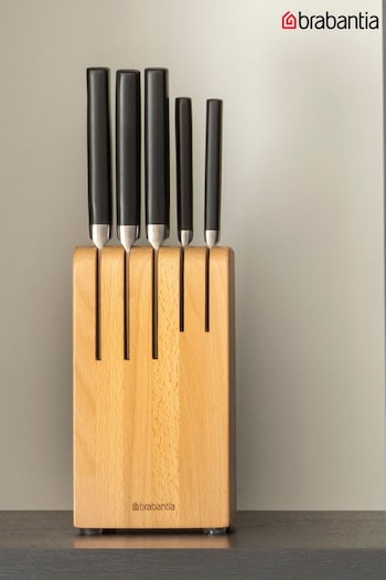 Brabantia Natural Block Profile Wooden Knife (43F050) | £55