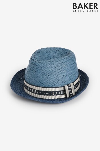 Baker by Ted Baker Boys Blue Straw Hat (440783) | £24