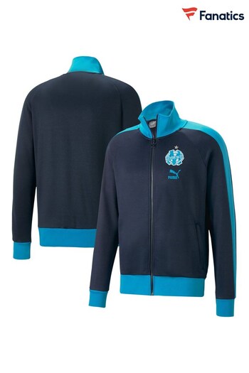 Fanatics blue Olympique de Marseille FtblHeritage T7 Track Jacket (440810) | £75