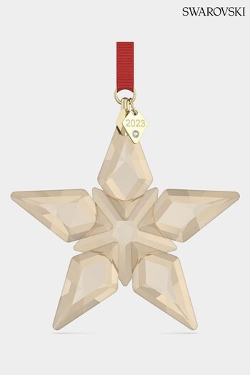 Swarovski Gold Christmas Crystal Snowflake Festive Ornament (441326) | £65