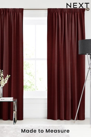 Merlot Red Soho Made To Measure Curtains (441385) | £100