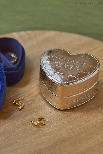 Estella Bartlett Gold Mini Heart Shape Jewellery Box (441435) | £24