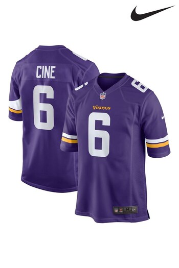 Nike Purple Minnesota Vikings Home Game Jersey - Lewis Cine (441804) | £105