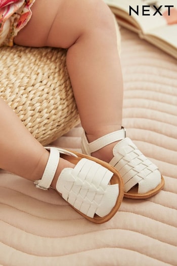 White Fisherman Baby Sandals (0-24mths) (442003) | £9