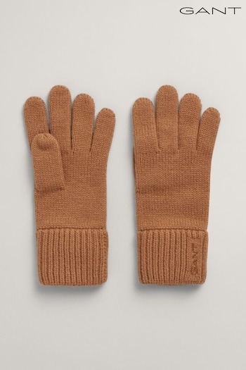 GANT Wool Knit Black Gloves (442721) | £45