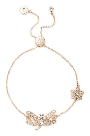 Marchesa Ladies Gold Tone Jewellery Dragonfly Bracelet (442733) | £45