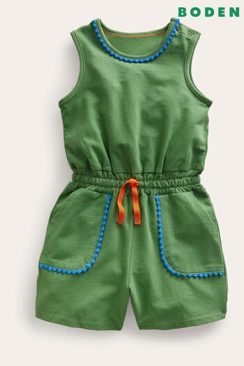 Boden Green Relaxed Jersey Playsuit (442944) | £25 - £29