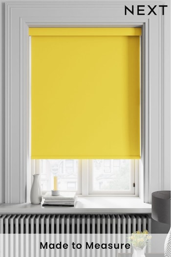 Lemon Yellow Haig Made To Measure Blackout Roller Blind (443028) | £55
