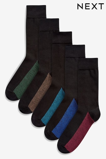 Rich Colour 5 Pack Footbed Socks (443351) | £14