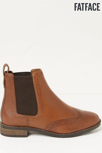 FatFace Brown Bea Ankle Chelsea Boots (443434) | £75