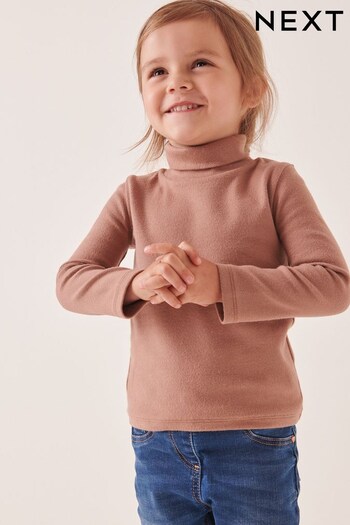 Brown Roll Neck Top (3mths-7yrs) (443686) | £5 - £7