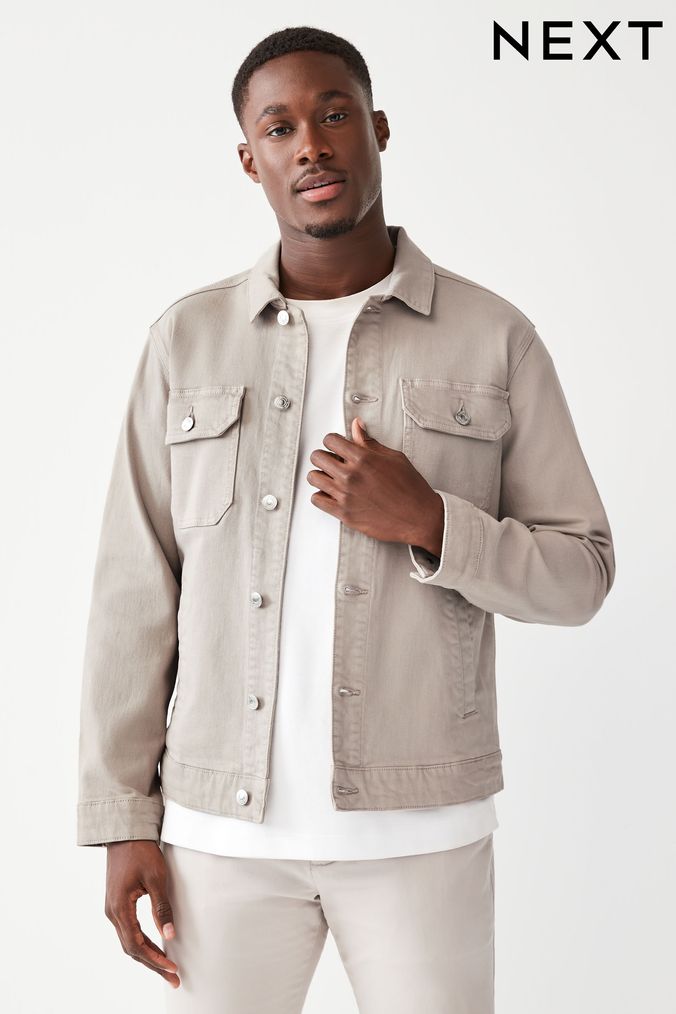 Buy Men s Short Denim Jackets Online Next UK