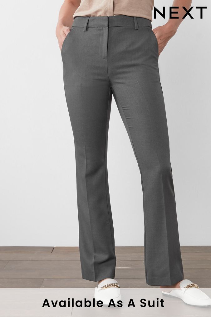 Classic Work Blazer  Trouser Womens Linen Pant Suit Set  Grey  The  Ambition Collective