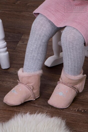 Just Sheepskin Pink Babies Just Sheepskin™ Sidney Booties (443845) | £35