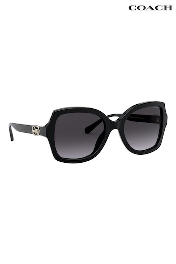 COACH Black 0HC8295 Sunglasses Dark (444018) | £139