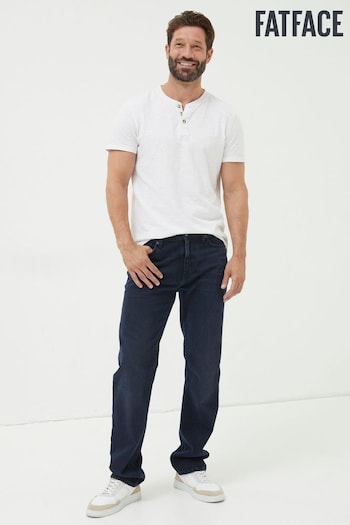 FatFace Blue Denim Straight Fit slit Jeans (444233) | £59