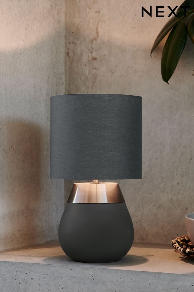 Next grey touch lamp cheap