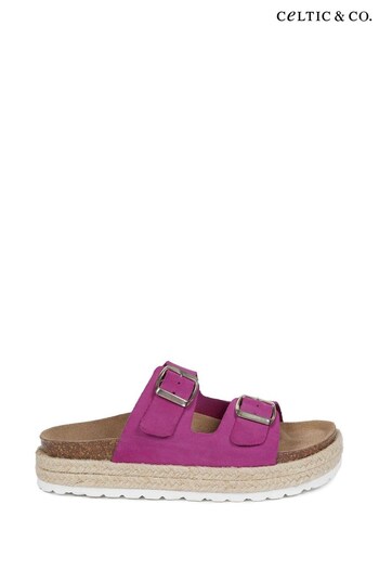 Celtic & Co. Pink Double Buckle Sandals (444744) | £60
