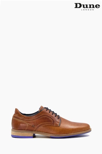 Dune London Brampton Piped Gibson Brown Shoes (444854) | £100