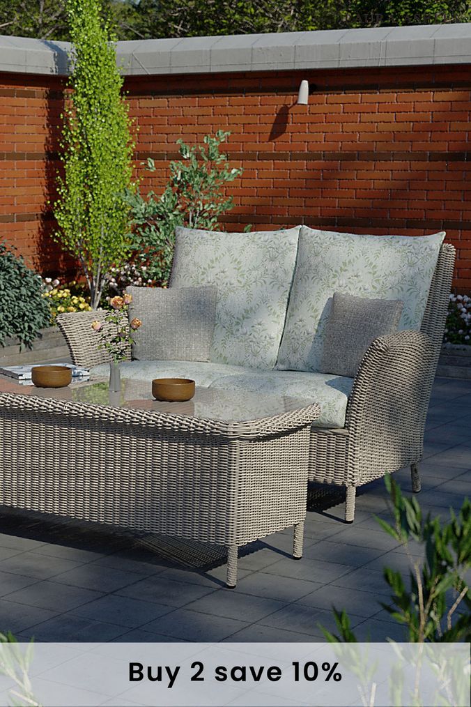 Next wicker outlet sofa